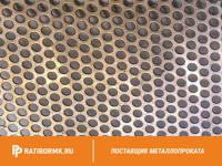 Лист перфорированный нержавеющий 0,7х1250х2500 мм Rv 5,0-7,0