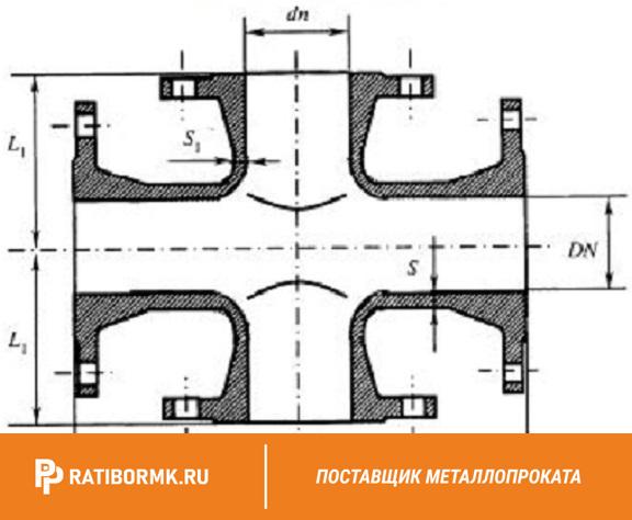 Крест фланцевый КФ 200х150