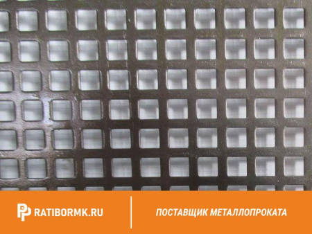 Лист перфорированный алюминиевый 1,5х1000х2000 мм Rv 2,5-4,0