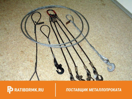 Строп канатный 1СК 3,2т D=19,5мм L=7м ГОСТ 25573-82